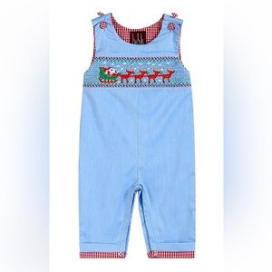 Lil Cactus Santa and Reindeer jumpsuit 18-24M